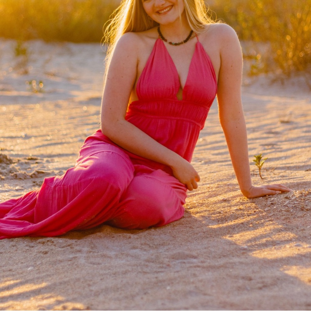 Boho Wide Leg Jumpsuit Medium